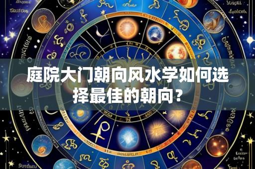庭院大门朝向风水学如何选择最佳的朝向？