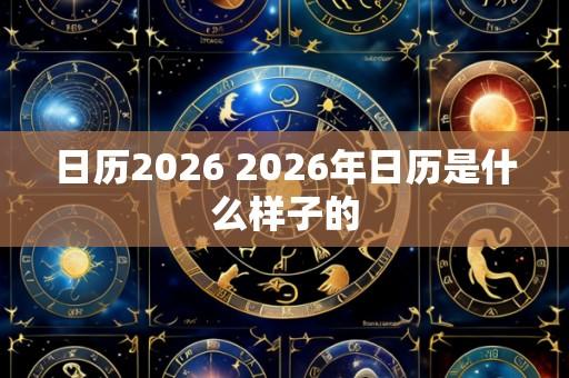 日历2026 2026年日历是什么样子的