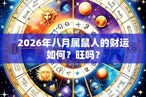 2026年八月属鼠人的财运如何?旺吗?