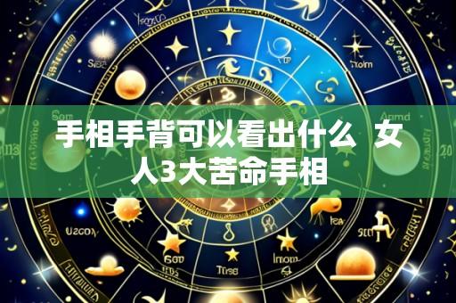 手相手背可以看出什么 女人3大苦命手相