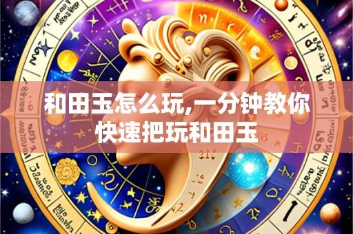 和田玉怎么玩,一分钟教你快速把玩和田玉