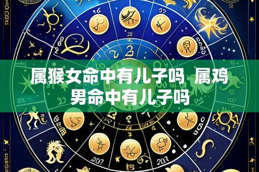 属猴女命中有儿子吗 属鸡男命中有儿子吗