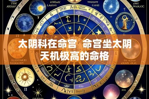 太阴科在命宫  命宫坐太阴天机极高的命格