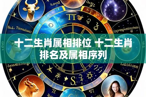 十二生肖属相排位 十二生肖排名及属相序列