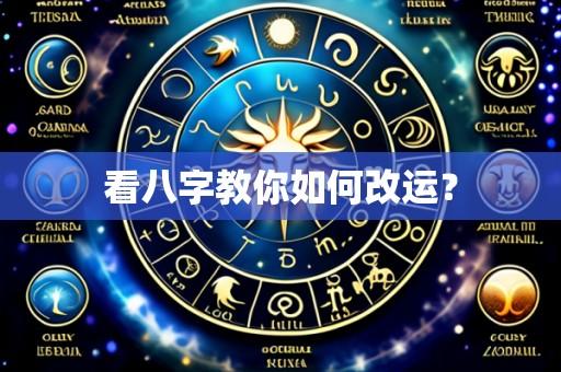 看八字教你如何改运？