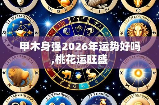 甲木身强2026年运势好吗,桃花运旺盛