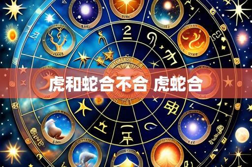 虎和蛇合不合 虎蛇合