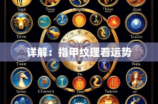 详解：指甲纹理看运势