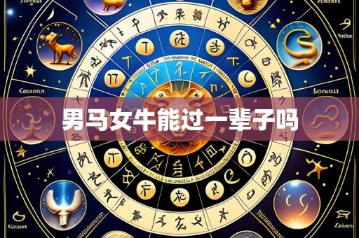 男马女牛能过一辈子吗