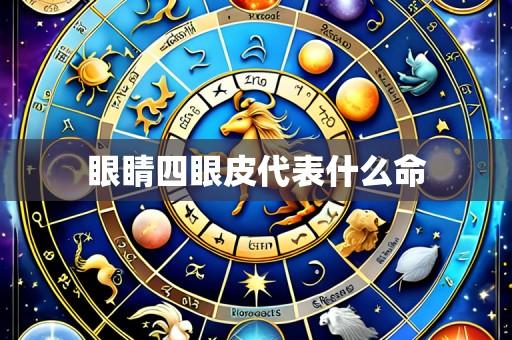 眼睛四眼皮代表什么命