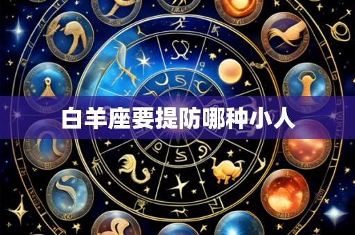 白羊座要提防哪种小人