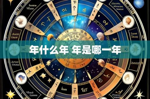 年什么年 年是哪一年