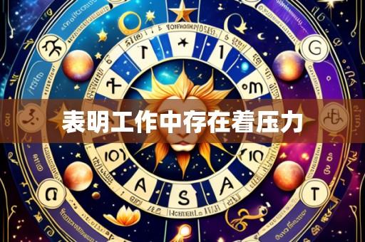 表明工作中存在着压力
