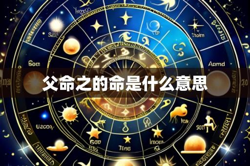 父命之的命是什么意思