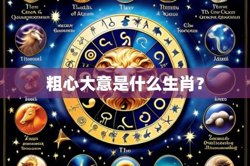 粗心大意是什么生肖?