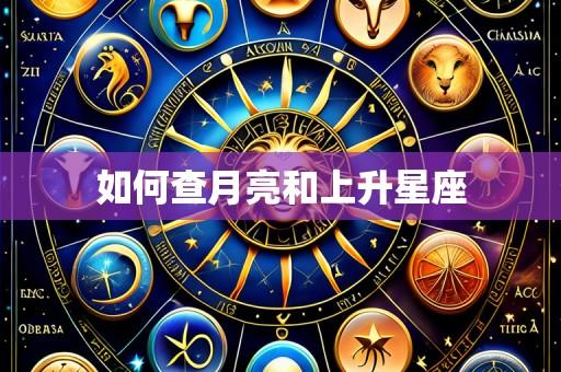 如何查月亮和上升星座