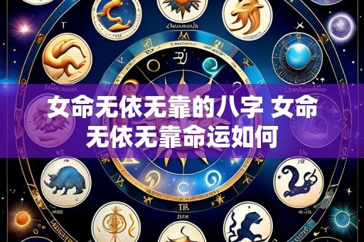 女命无依无靠的八字 女命无依无靠命运如何