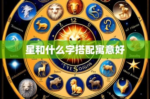 星和什么字搭配寓意好