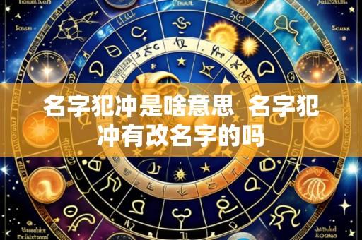 名字犯冲是啥意思 名字犯冲有改名字的吗
