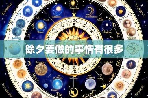 除夕要做的事情有很多
