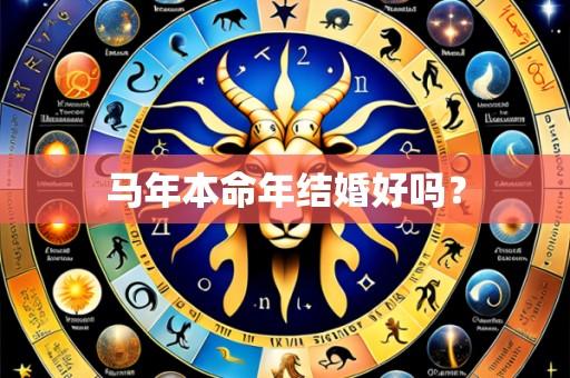 马年本命年结婚好吗?