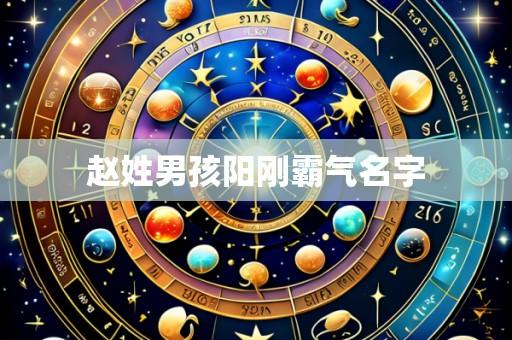 赵姓男孩阳刚霸气名字