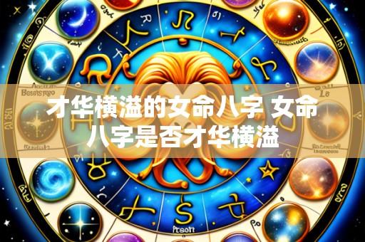 才华横溢的女命八字 女命八字是否才华横溢