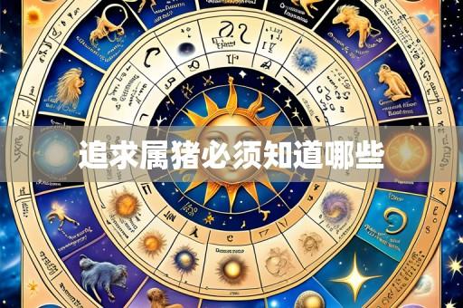 追求属猪必须知道哪些