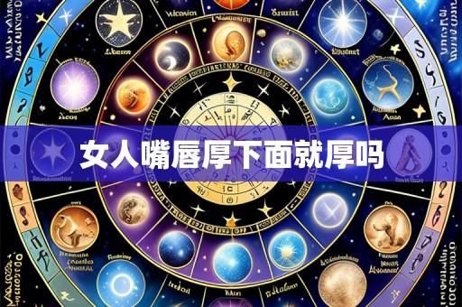 女人嘴唇厚下面就厚吗