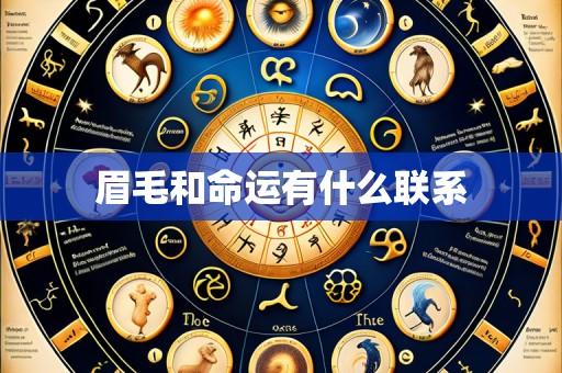 眉毛和命运有什么联系