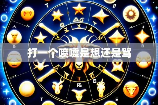 打一个喷嚏是想还是骂