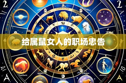 给属鼠女人的职场忠告