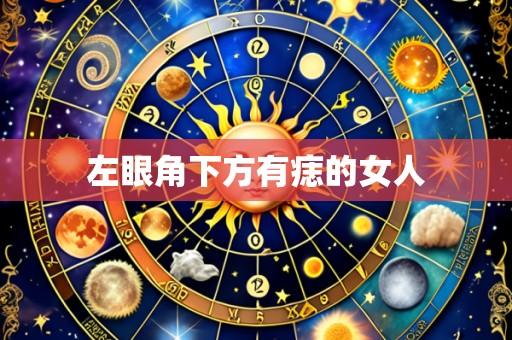 左眼角下方有痣的女人