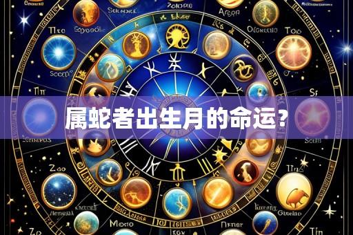 属蛇者出生月的命运?