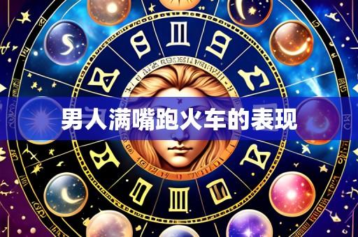 男人满嘴跑火车的表现
