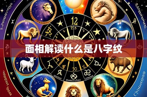 面相解读什么是八字纹