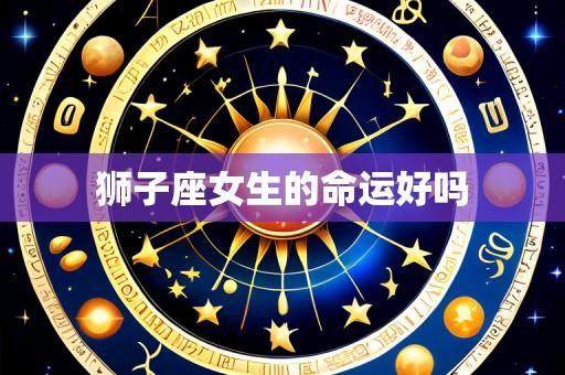 狮子座女生的命运好吗