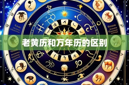 老黄历和万年历的区别