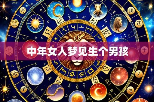 中年女人梦见生个男孩