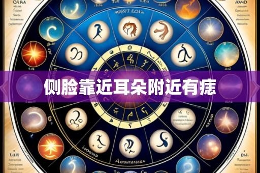 侧脸靠近耳朵附近有痣