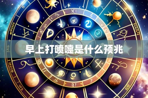 早上打喷嚏是什么预兆