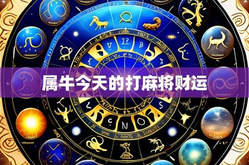 属牛今天的打麻将财运