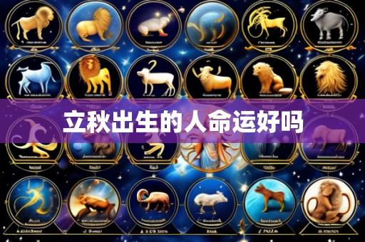 立秋出生的人命运好吗