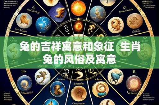 兔的吉祥寓意和象征 生肖兔的风俗及寓意