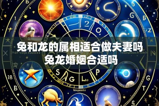兔和龙的属相适合做夫妻吗 兔龙婚姻合适吗