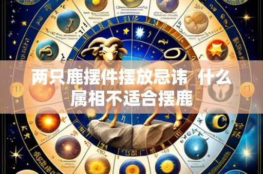 两只鹿摆件摆放忌讳 什么属相不适合摆鹿