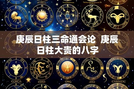 庚辰日柱三命通会论 庚辰日柱大贵的八字