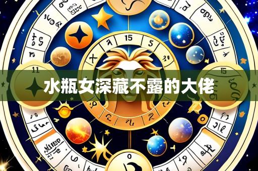水瓶女深藏不露的大佬