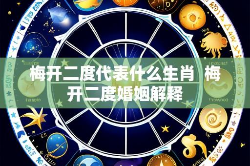 梅开二度代表什么生肖 梅开二度婚姻解释