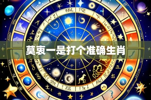莫衷一是打个准确生肖